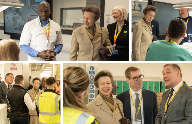 OJ Pictures Princess Anne visit students