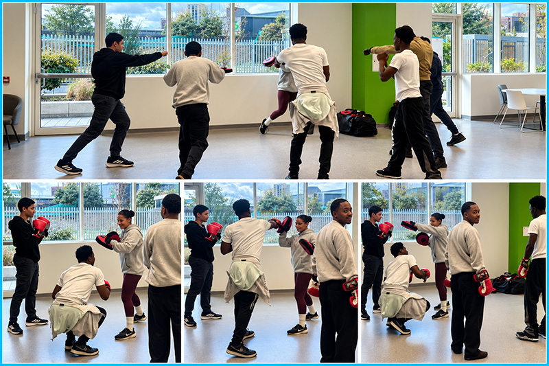 Boxing enrichment at Nine Elms campus